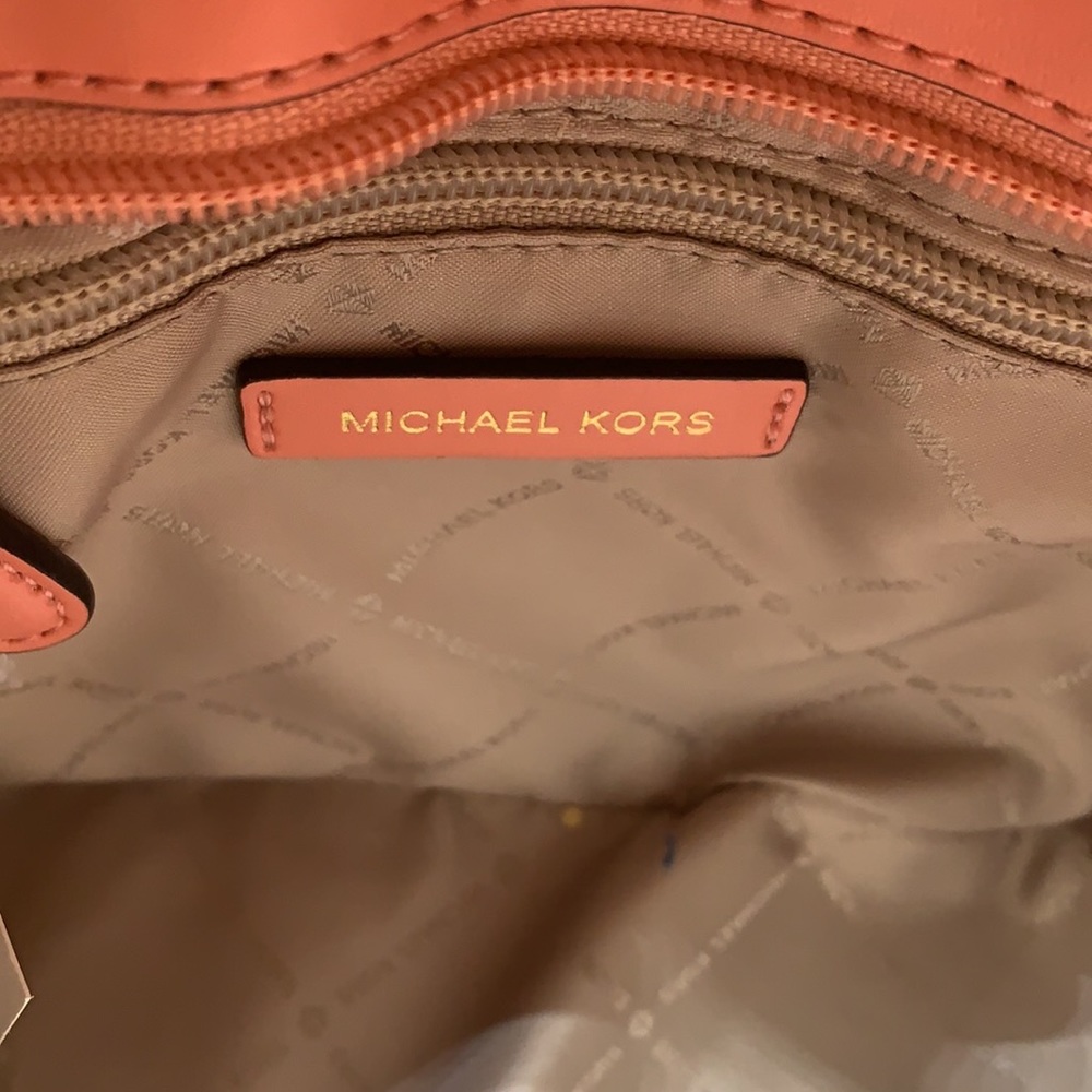 Michael Kors Xs Cryl Conv Tz Tote Sherbert Leather - Picture 2 of 16